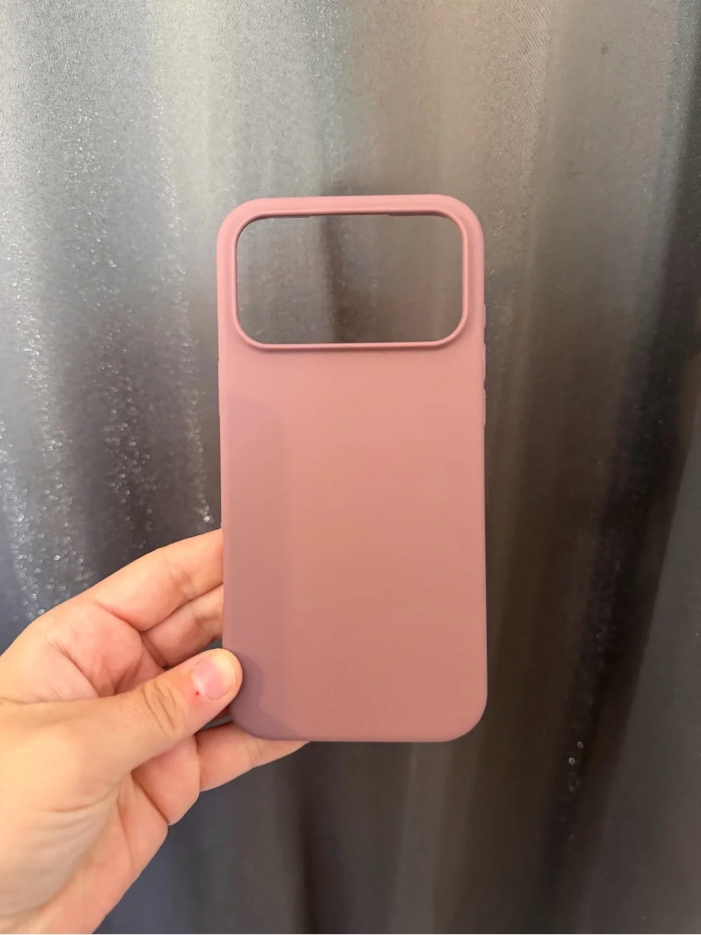 Protective Mauve Silicone Phone Case with Raised Camera Lip